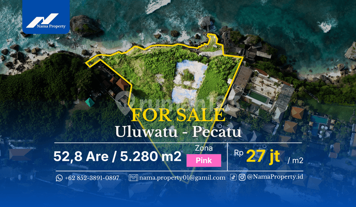 Exclusive Cliff Front Land with Private Beach, Suluban Uluwatu