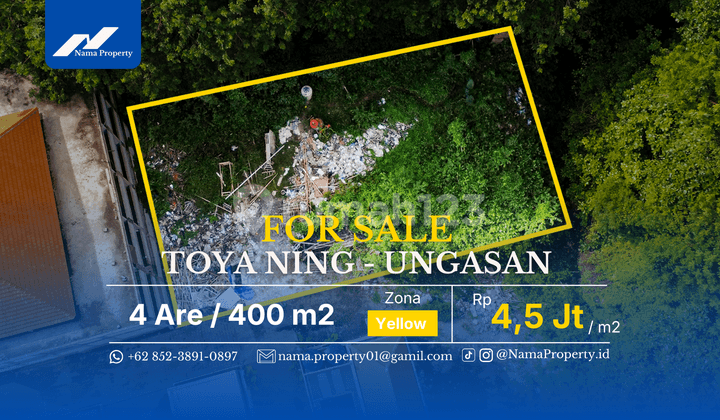 Strategic Flat Land in Toya Ning, Ungasan, Surrounded by Villas
