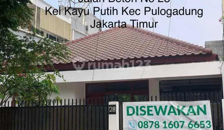 Bebas Banjir, Rumah, SHM, di Pulo Gadung Strategis
