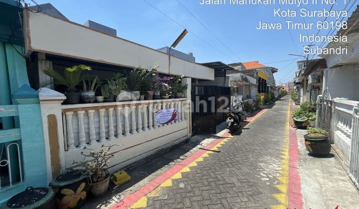 Di Jual Rumah di Jln : Manukan Mulyo Iv 9/D No 16 Kel. : Manukan Kulon Kec. : Tandes Kab : Surabayah