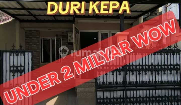Lowest Price in Its Class..House for Sale in Duri Kepa.Rare Opportunity.Good Location in West Jakarta.Affordable, North-Facing House, Land Area 6 X 15 M2