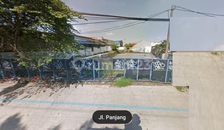 Frans For Sale - Land on Jalan Panjang.. Main Road.. West Jakarta. Good condition. Rarely available. Land area 911M2, Rp 35 million per meter.
