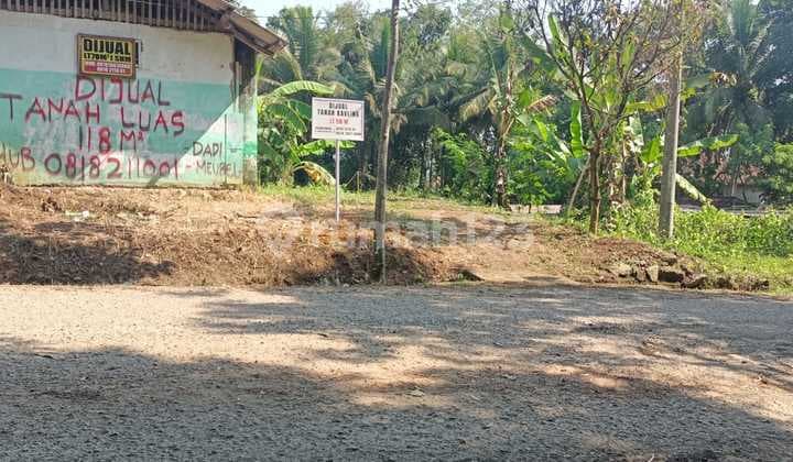 Tanah Kavling Luas 118 M2 Harga Murah Pinggir Jalan