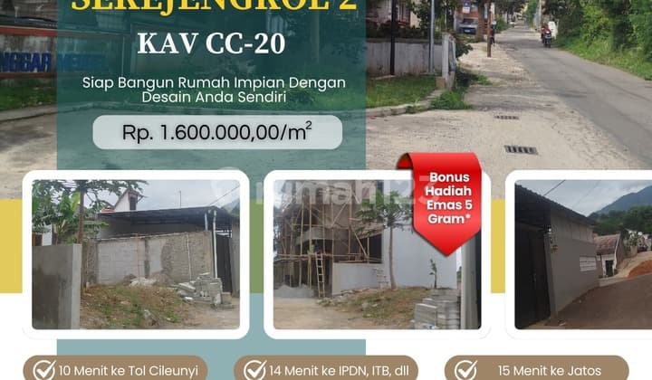 Tanah Kavling Lokasi Strategis Sudah Ramai Penduduk