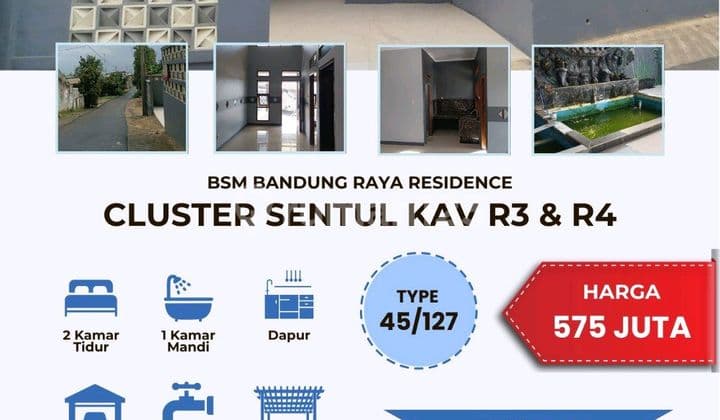 Rumah di Cileunyi, Ada Kolam Ikan. Lokasi Strategis dan Ramai Penduduk