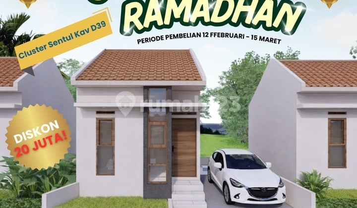 Rumah Bebas Banjir Lingkungan Asri, Dekat Tol, Bandung Timur