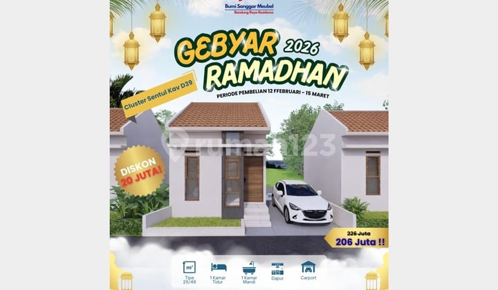 Hunian Minimalis Dekat Tol, Dapat Diskon Daerah Bandung Timur