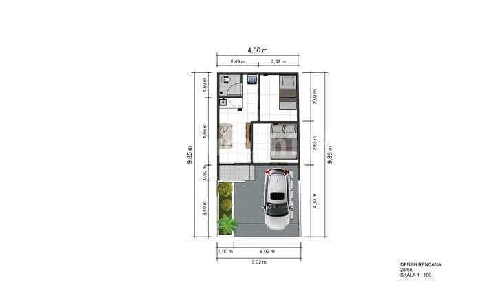 Rumah Minimalis untuk Pasangan Muda Lokasi Strategis Cileunyi