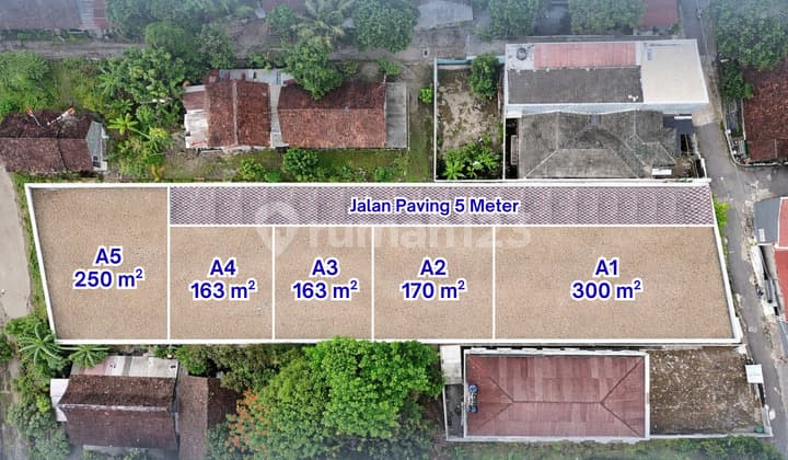Plot of Land with SHM Certificate, Only 800 Meters from UII Yogyakarta Campus