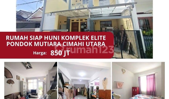 Rumah Termurah Cimahi Dekat Pemkot 2,5 Lantai 900 Jt An