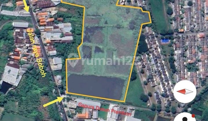 For Sale: Rice Field Land in Prambon Hamlet, Near Boboh Gresik Main Road