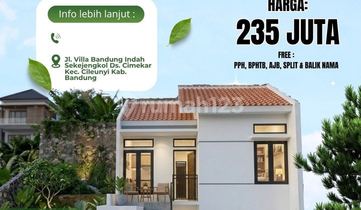 Garansi Acc! Rumah Siap Huni Bebas Drama Biaya Tambahan Cileunyi