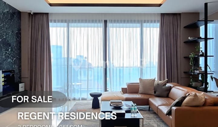 For Sale Regent Residences 3 Bedroom 251Sqm Furnished Interior Designer Private Lift Including Tax Ready to Occupy