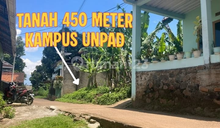 Hanya 400 Jtan Lebar Muka 9 Meter! Tanah Ideal Kosan Unpad