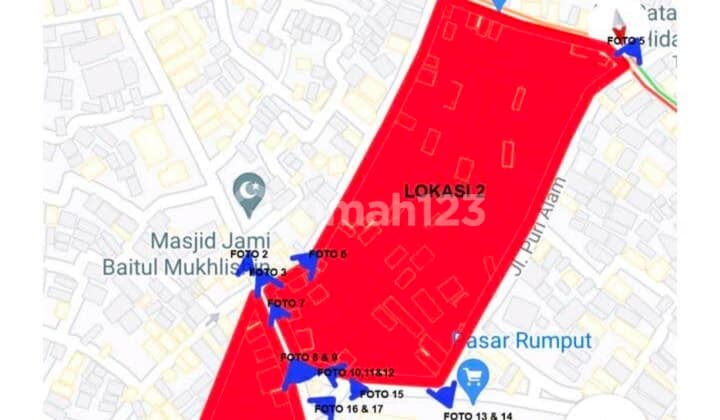 Dijual Lahan di Bawah Harga NJOP, 28Jt/M di Menteng Jakarta Selatan