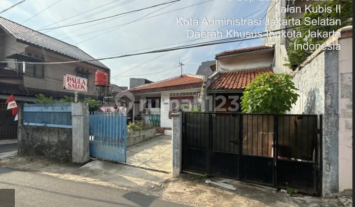 Bidang Tanah Luas 279 M² Berikut Bangunan Jl.kubis Kebayoran Baru