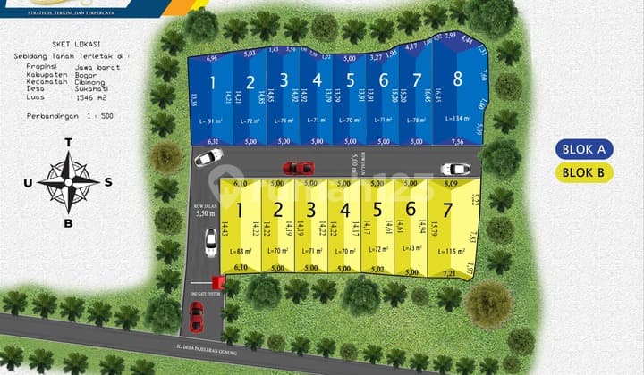 Rumah Akses Pinggir Jalan