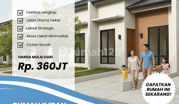 Dijual Rumah Cicilan 2 Jutaan Sudah SHM Siap Huni Bebas Banjir