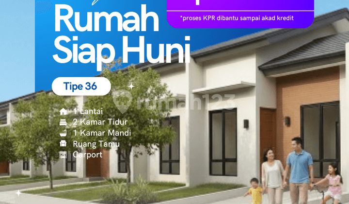 Rumah Minimalis Siap Huni Akses Tol Bebas Banjir bisa KPR