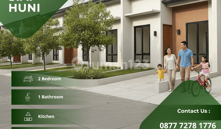 Dijual Rumah 1 Lantai bisa KPR 2 Jutaan Siap Huni Sudah SHM