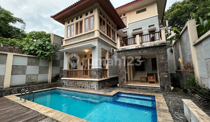Fully Furnished Villa in Peguyangan Bali, River View with Pool