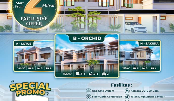 Cluster Eksklusif : Mewah, Dekat Kampus Ugm & Pusat Kota Jogja