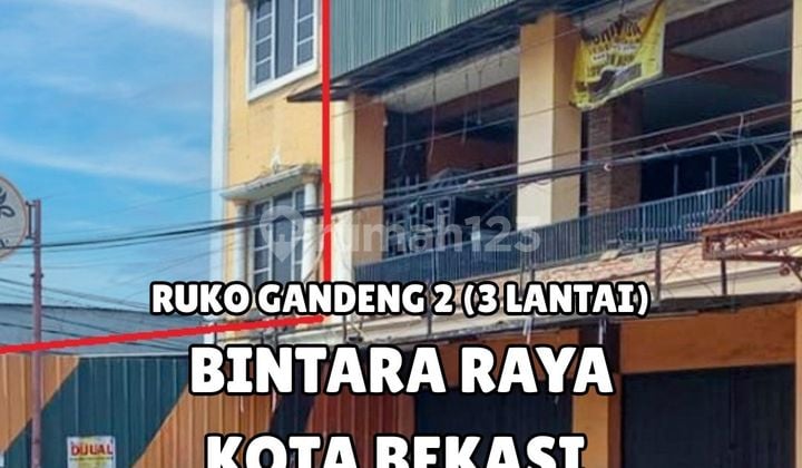 Turun Harga Dijual Ruko Gandeng Bekas Resto di Bintara Bekasi