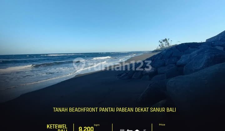 Dijual Tanah Beachfront Pantai Pabean Dekat Sanur Bali