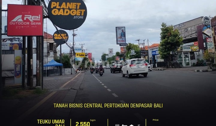 Dijual Tanah Bisnis Central Pertokoan Denpasar Bali