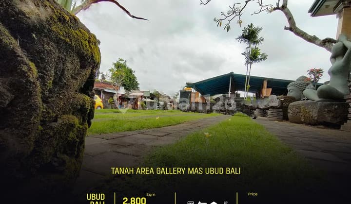Dijual Tanah Mainroad Mas Ubud Bali