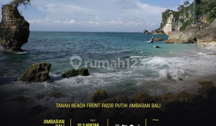 Dijual Tanah Beach Front Pasir Putih Jimbaran Bali