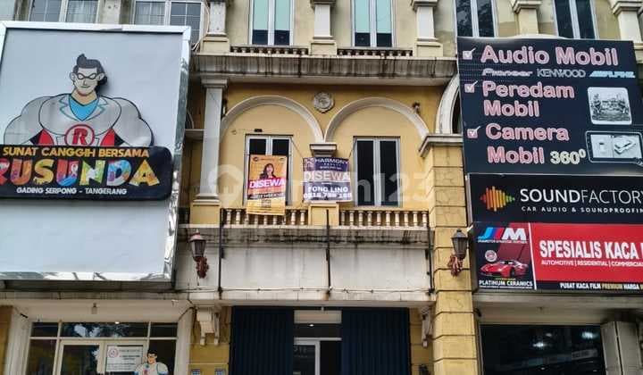 FOR RENT: 3-STORY MENDRISIO SHOPHOUSE - GADING SERPONG, FACING BOULEVARD MAIN ROAD