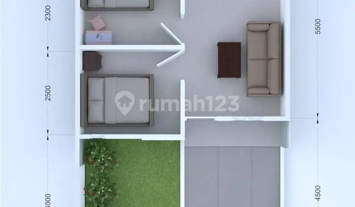 Rumah Subsidi Cicilan 1 Juta dengan Lokasi Strategis - 3 Meni ke Stasiun, 4 Menit ke Pasar, 5 Menit ke Pintu Tol Bocimi