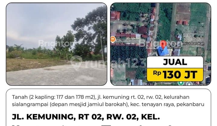 Land, 1 Floor, SHM, in Pekanbaru City,