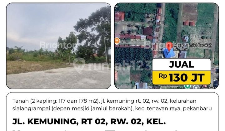 Tanah, 1 Lantai, SHM, di Pekanbaru Kota,