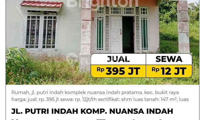 Rumah, 1 Lantai, SHM, di Pekanbaru Kota,