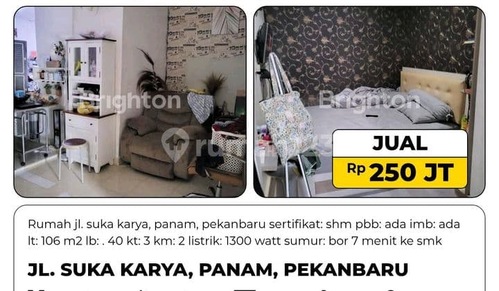 Rumah, 1 Lantai, SHM, di Pekanbaru Kota,