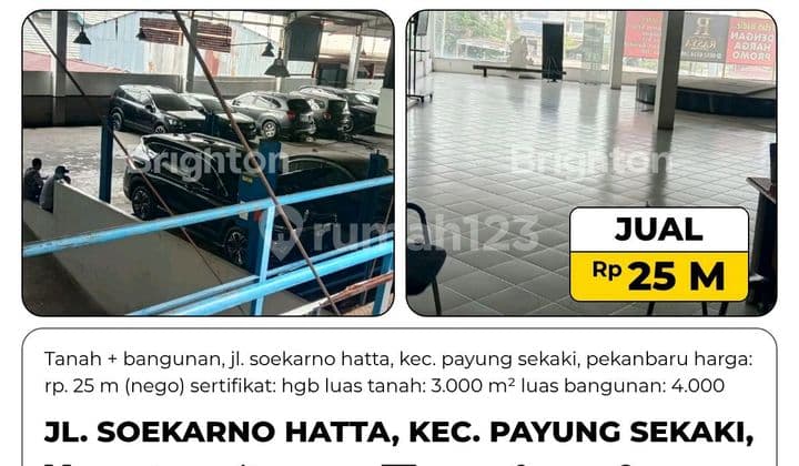 Tanah+Bangunan Jl. Soekarno Hatta