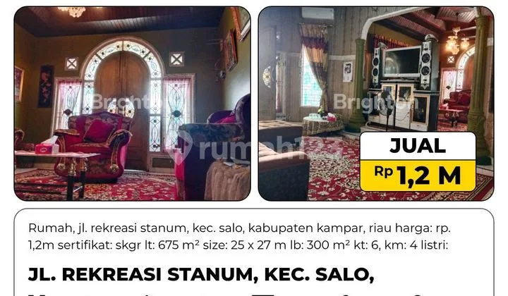 House, SHM, Bangkinang City. House, SHM, Bangkinang City.