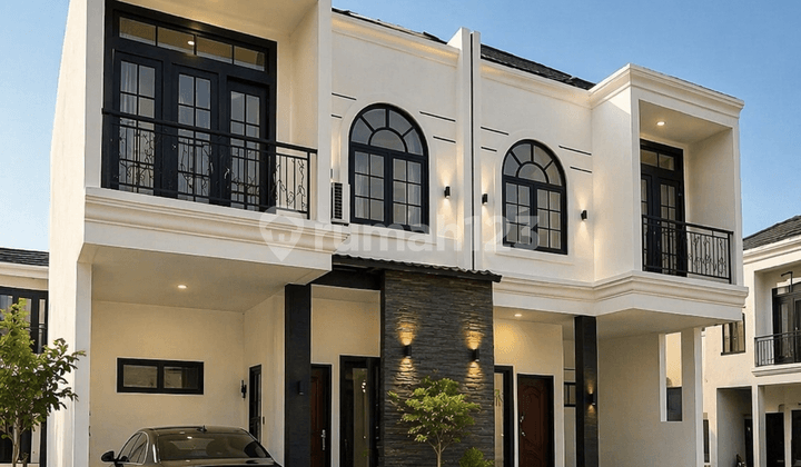 Rumah 2 Lantai Gaya Modern Eropa - DP Suka Suka Cicilan Flat