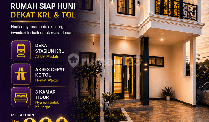 Rumah 2 Lantai Harga 900 Jtan di Kelapa Dua Depok