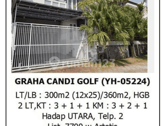 Rumah Mewah Semarang Atas Graha Candi Golf Pemandangan Kota