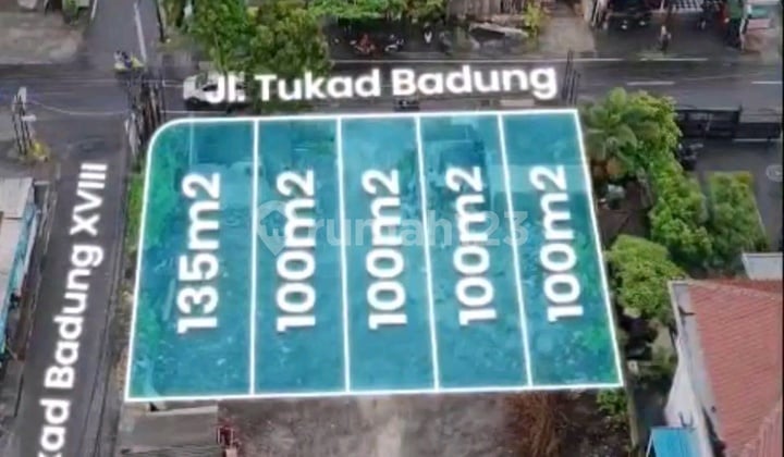 Tanah Super Langka 1 Are Jalan Utama Tukad Badung Renonn