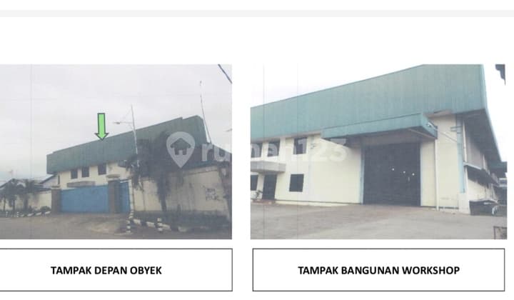 Dijual Murah Bangunan Workshop & Fasilitasnya di Jl Raya Cikarang. Cibarusah