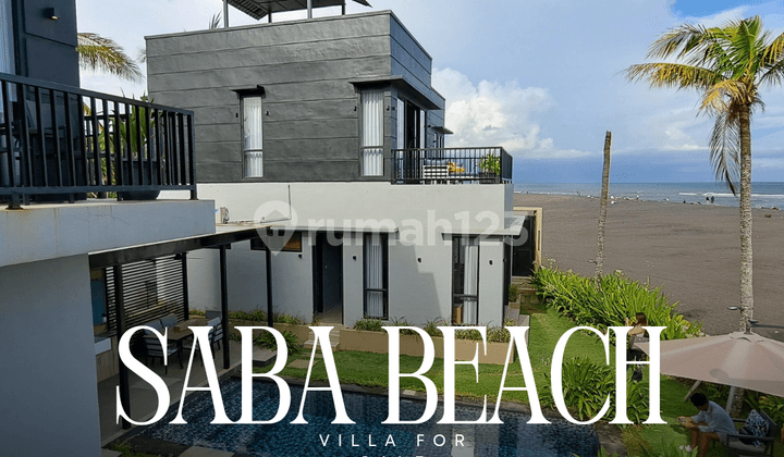 Dijual Villa Mewah Beach Front Pantai Saba Gianyar Bali