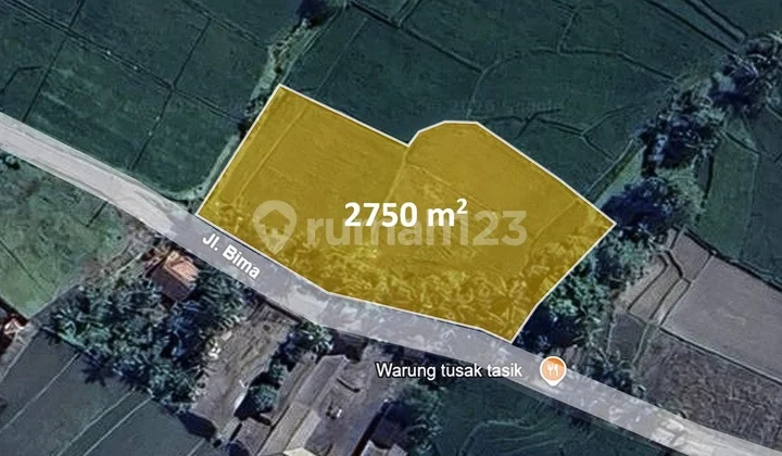 Tanah Strategis 2.750 M² Tabanan, Bali - Akses 5M Dekat Rencana Tol