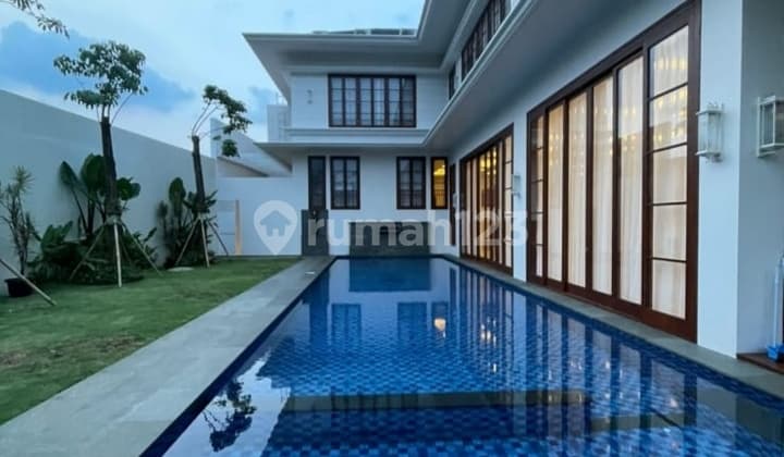 For Sale: Brand New Tropical Modern Luxury, Spacious Land, Ample Parking, Kemang, South Jakarta