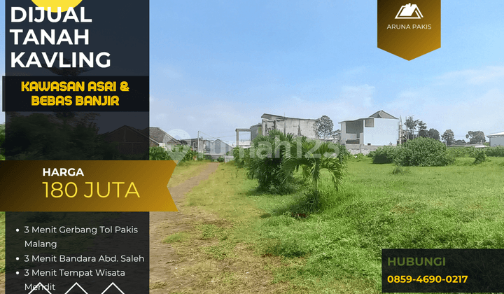 3 Menit Gerbang Tol Pakis Malang Tanah Dijual Sertifikat Cocok Dibangun Rumah