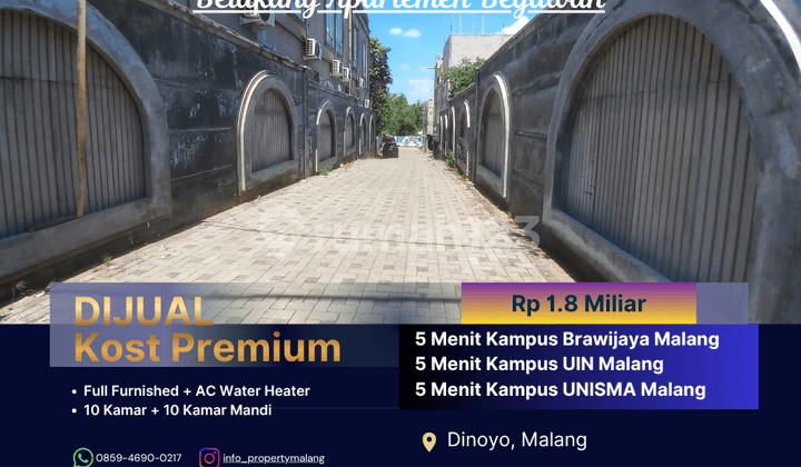Suitable for Building a Boarding House, Split Certificate, 5 Minutes from UMM Campus Malang, Boarding House for Sale