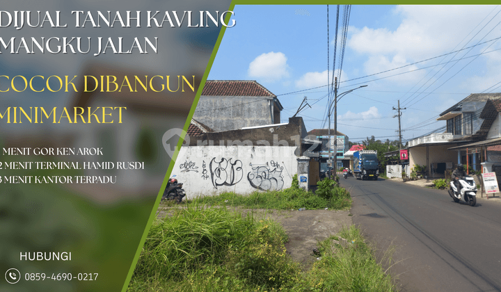 Jual Kavling Cocok Bangun Minimarket 5 Menit Sman 6 Malang Row Jalan 6 Meter